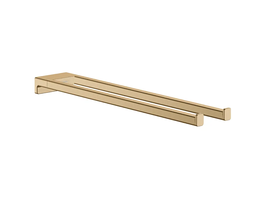 Porte-serviettes HANSGROHE AddStoris double branche 45 cm bronze brossé