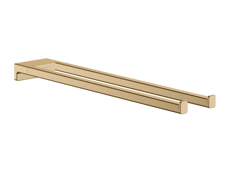 Porte-serviettes HANSGROHE AddStoris double branche 45 cm bronze brossé