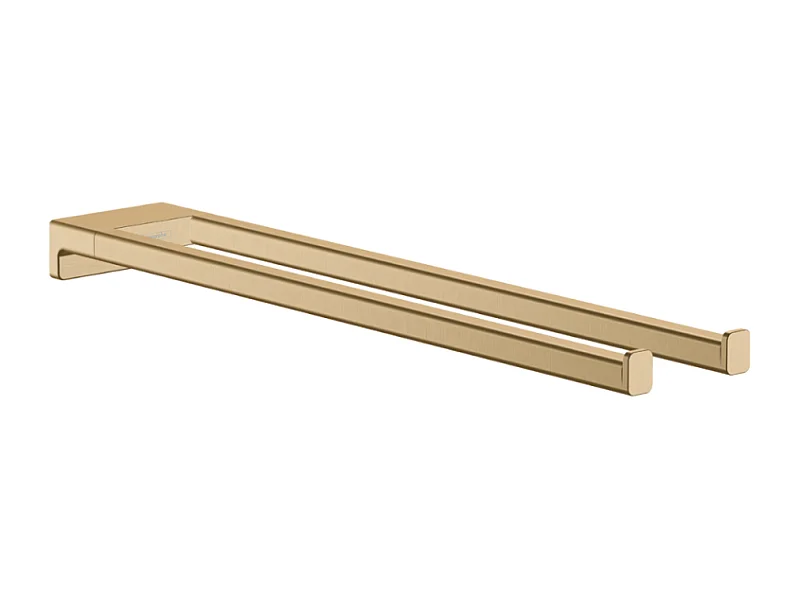 Porte-serviettes HANSGROHE AddStoris double branche 45 cm bronze brossé