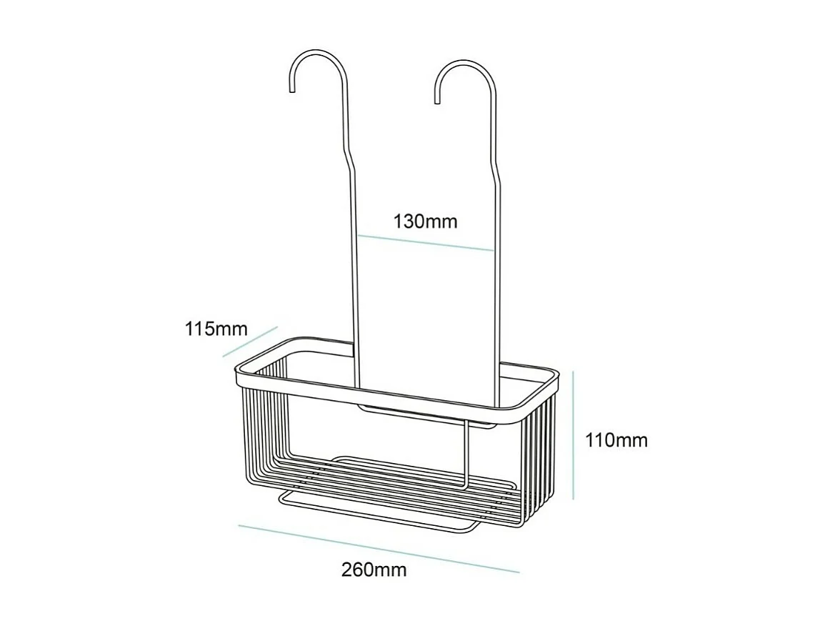 Etagère de douche DEBLANCH à suspension, chromé