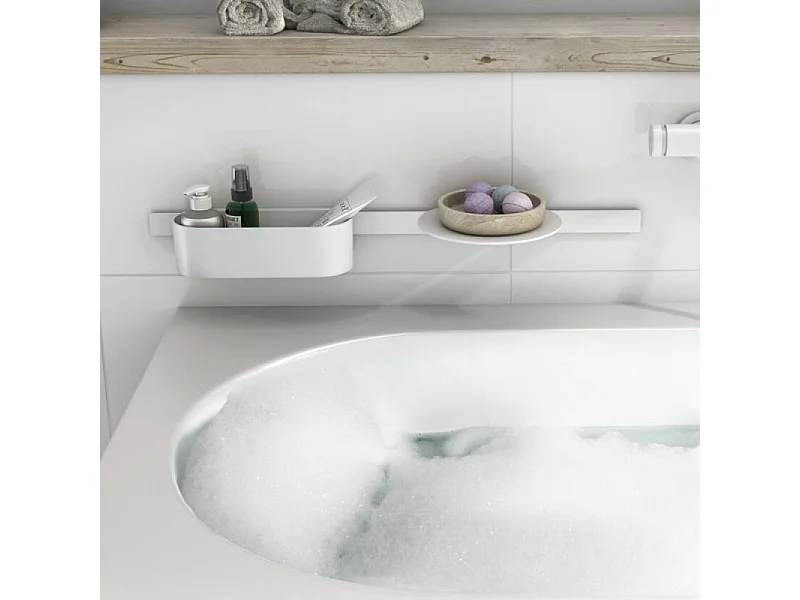 Lot de 3 accessoires pour la salle de bains HANSGROHE WallStoris Blanc mat