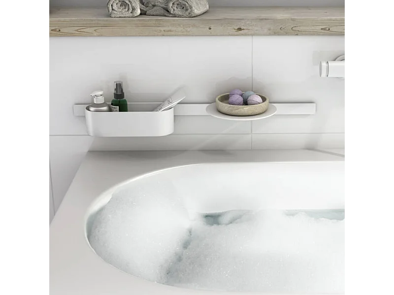 Lot de 3 accessoires pour la salle de bains HANSGROHE WallStoris Blanc mat