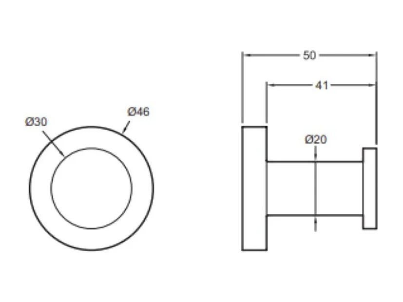 Patère JACOB DELAFON Eo Classique noir mat Forme circulaire
