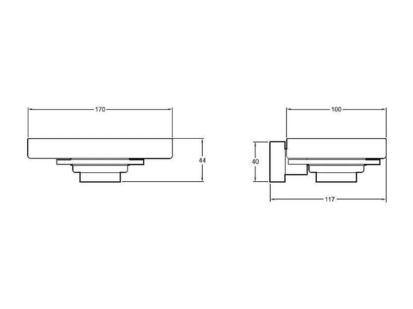 JACOB DELAFON Porte savon Eo Moderne Chrome