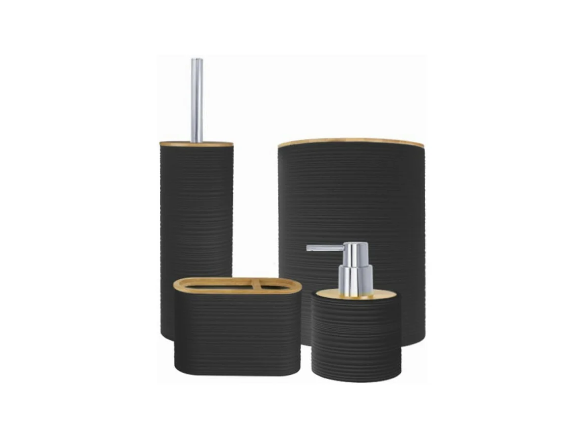 Lot d'accessoires WC DEBLANCH Nature, noir