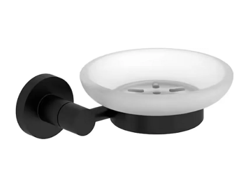 Porte savon JACOB DELAFON Eo Classique Forme circulaire noir mat