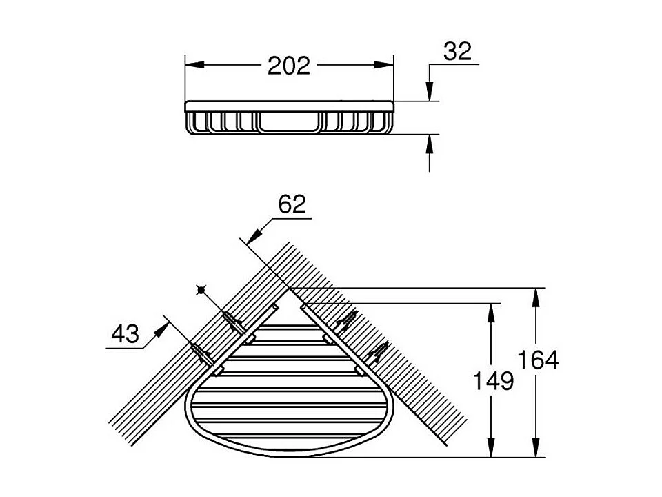 Grohe  - Panier porte-savon Baucosmopolitan chromé