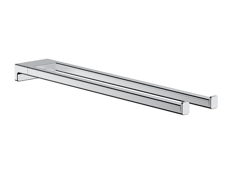 Porte-serviettes HANSGROHE AddStoris double branche 45 cm chromé