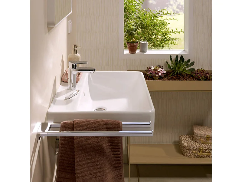 Porte-serviettes HANSGROHE AddStoris double branche 45 cm chromé