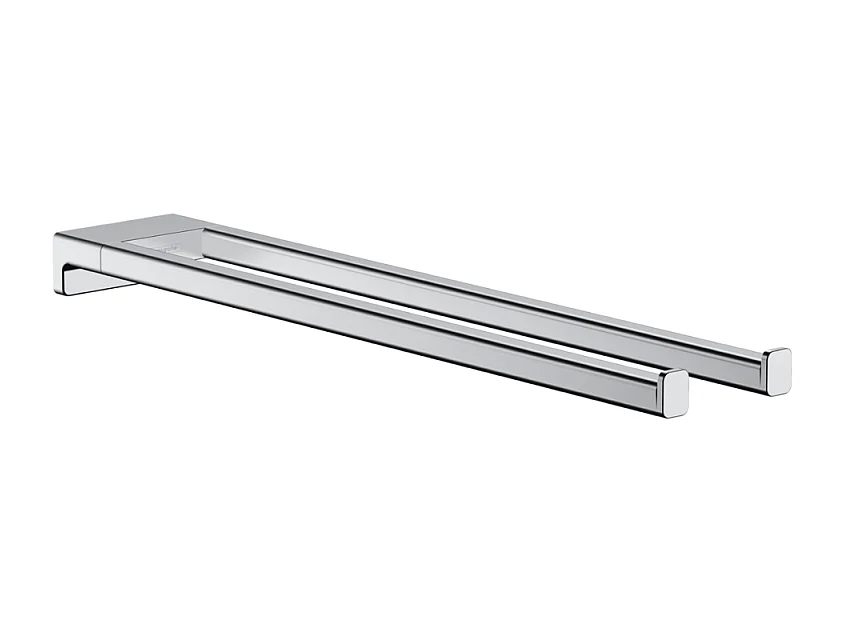 Porte-serviettes HANSGROHE AddStoris double branche 45 cm chromé