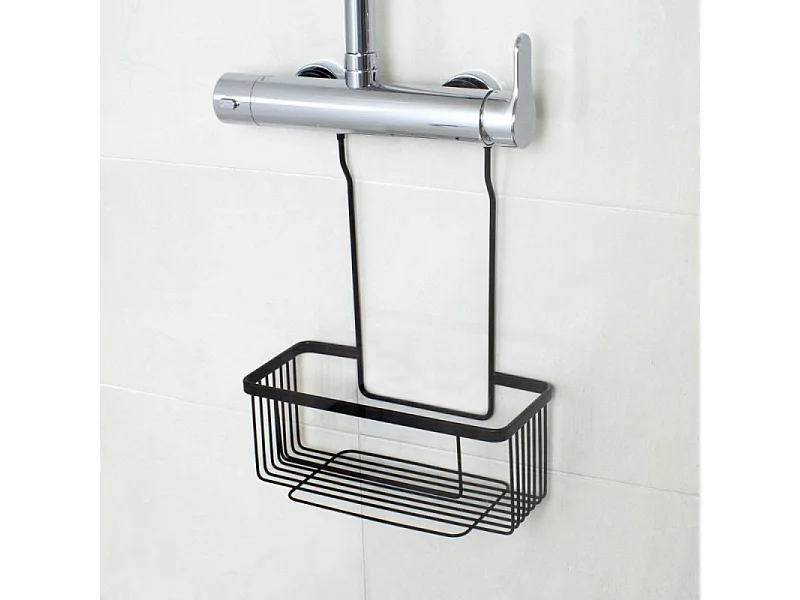 Etagère de douche DEBLANCH à suspension, noire