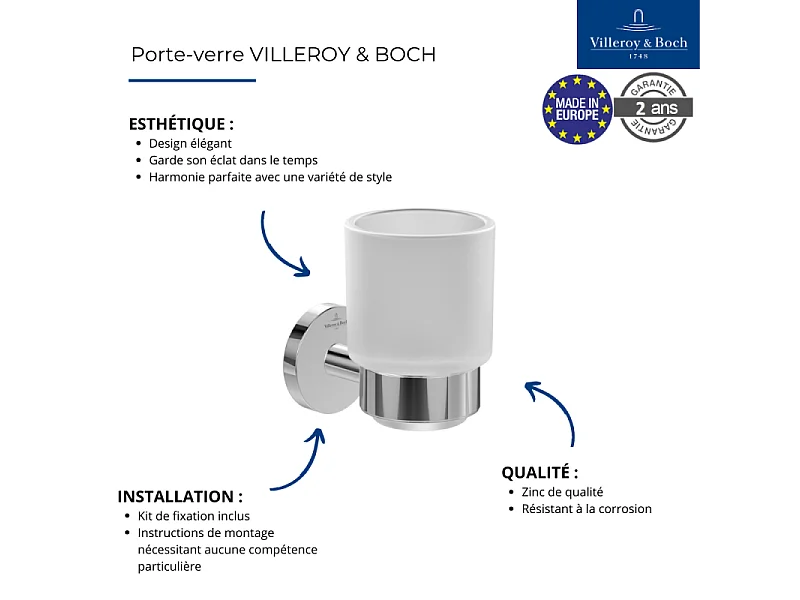 Porte-verre VILLEROY ET BOCH Elements - Tender