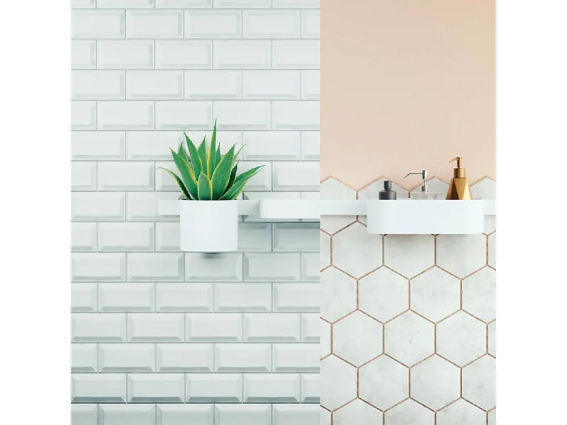 Ensemble d'accessoires de douche sans thermostatique HANSGROHE WallStoris blanc mat