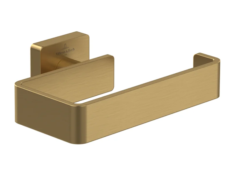 Dérouleur de papier toilette sans couvercle VILLEROY ET BOCH Elements - Striking Or Brossé