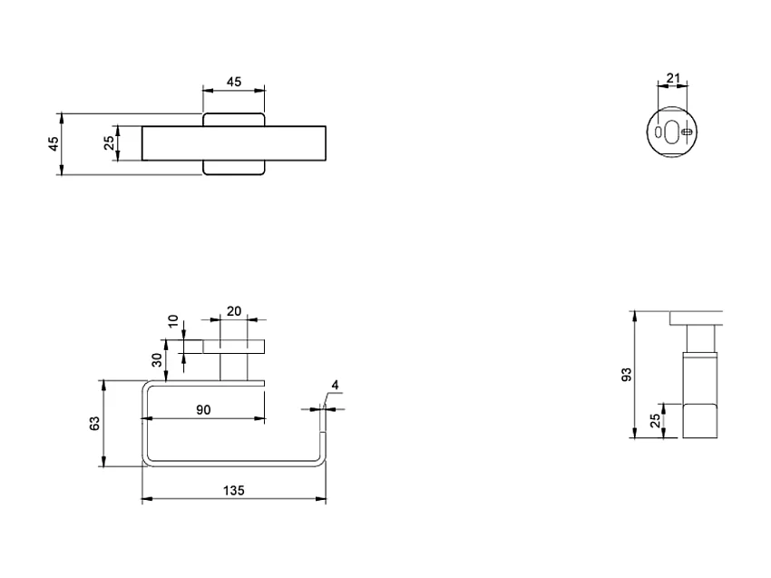 Dérouleur de papier toilette sans couvercle VILLEROY ET BOCH Elements - Striking Or Brossé