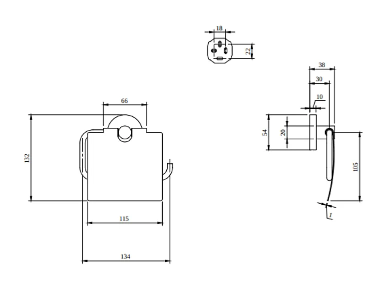 Dérouleur de papier toilette avec couvercle VILLEROY ET BOCH Elements - Tender