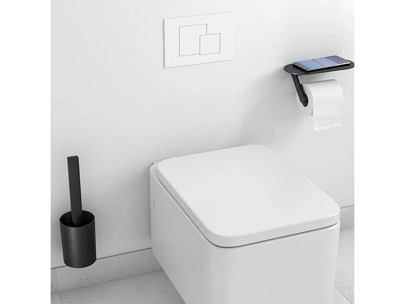 HANSGROHE Ensemble d'accessoires pour les toilettes noir mat WallStoris