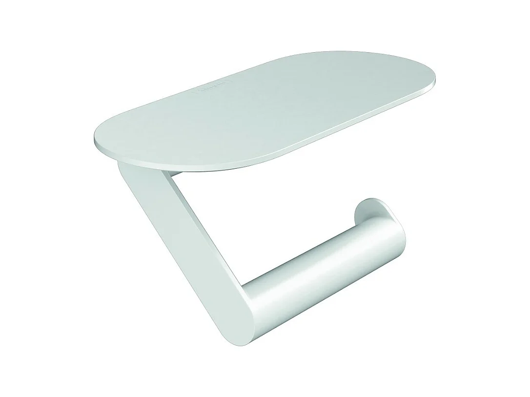 HANSGROHE Porte-papier WC HANSGROHE avec tablette blanc mat