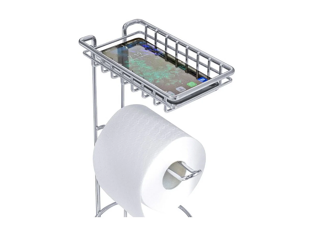 Porte-papier WC DEBLANCH avec support mobile et réservoir
