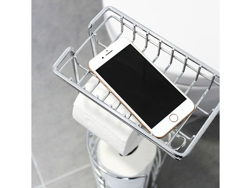 Porte-papier WC DEBLANCH avec support mobile et réservoir