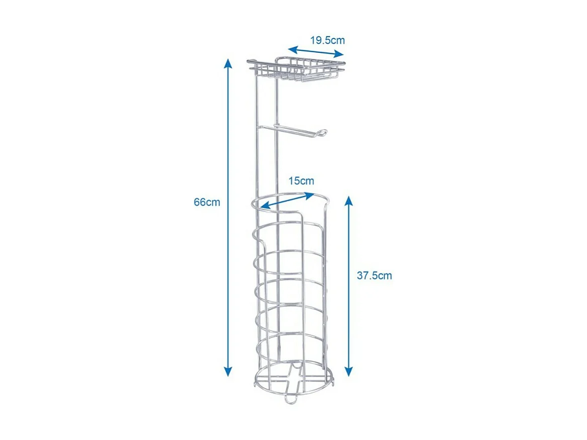 Porte-papier WC DEBLANCH avec support mobile et réservoir