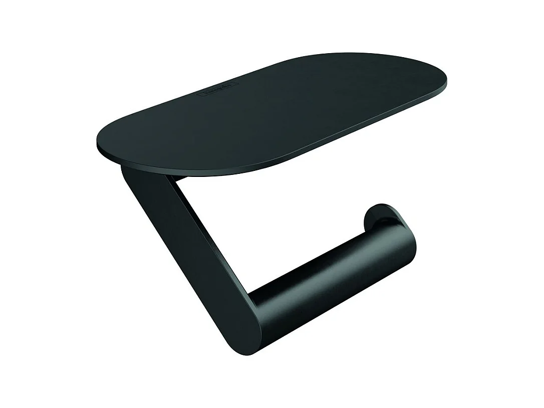 HANSGROHE Porte-papier WC HANSGROHE avec tablette noir mat