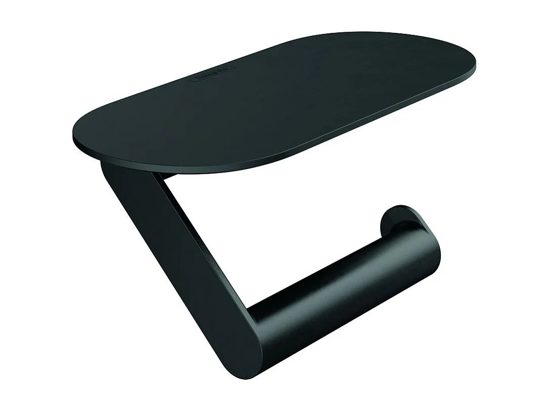 HANSGROHE Porte-papier WC HANSGROHE avec tablette noir mat