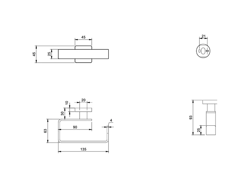 Dérouleur de papier toilette sans couvercle VILLEROY ET BOCH Elements - Striking Noir Mat