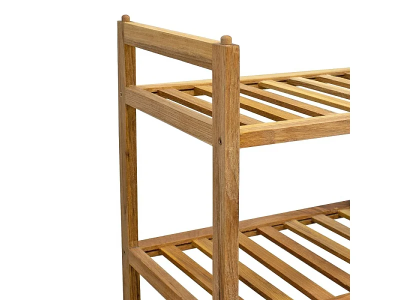 Etagère de salle de bain DEBLANCH empilable 70x27cm, bois