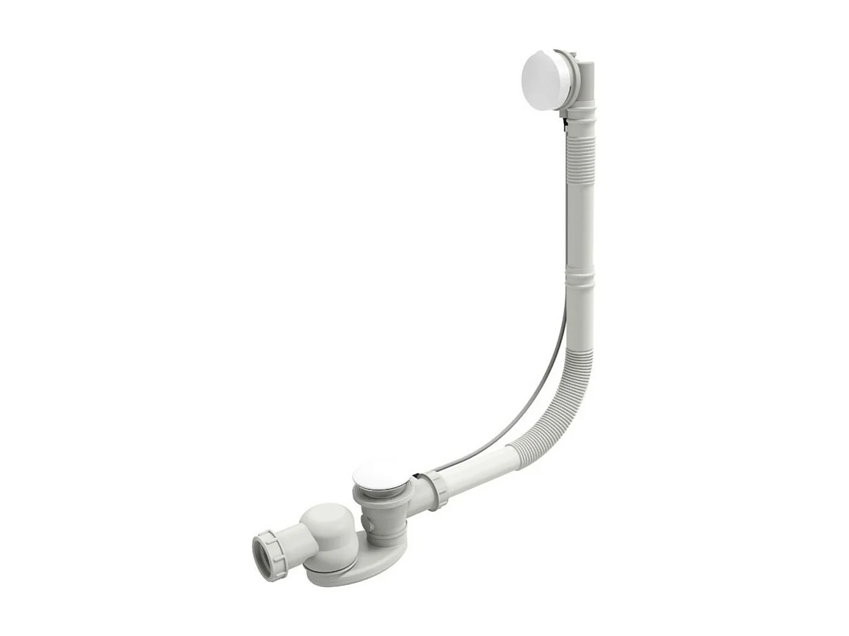 Vidage baignoire extra plat JACOB DELAFON blanc mat