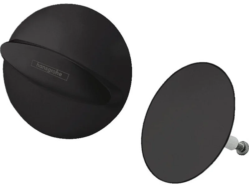 Set de finition vidage baignoire HANSGROHE Flexaplus noir mat
