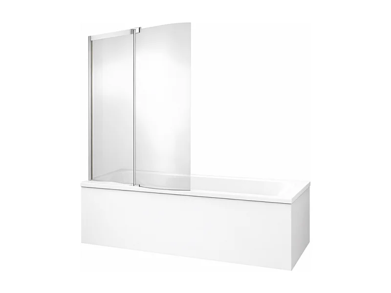 Tablier bain compatible toutes baignoires rectangulaires, installation angle, 180x90x60cm, Blanc + Pare bain Malice Jacob Delafon