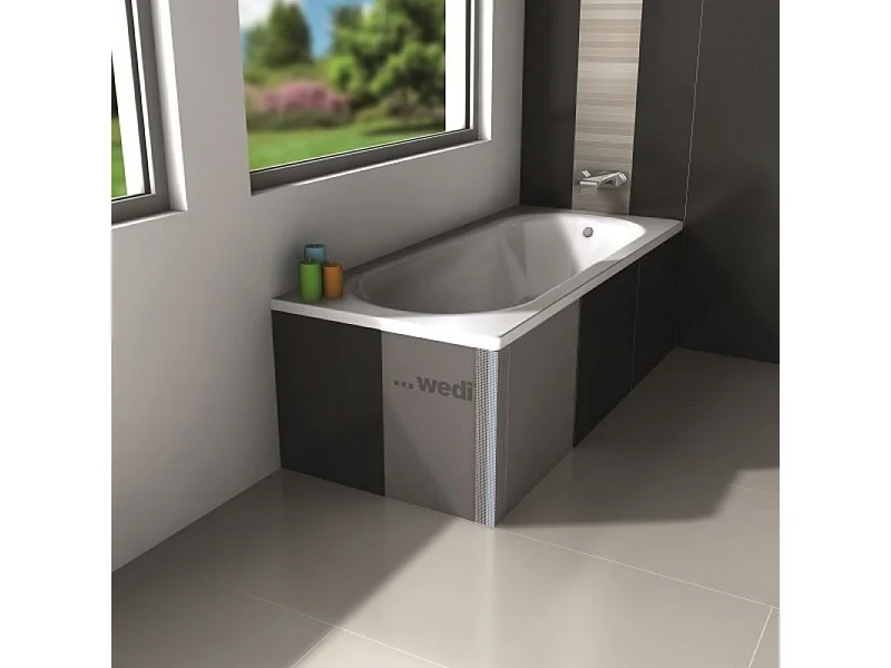 Tablier de baignoire à carreler WEDI 210 x 60 cm en mousse rigide 100% étanche