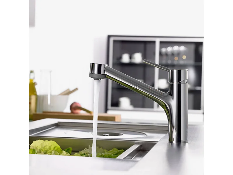 Robinet de cuisine avec douchette HANSGROHE Talis M52 170 2 jets chromé