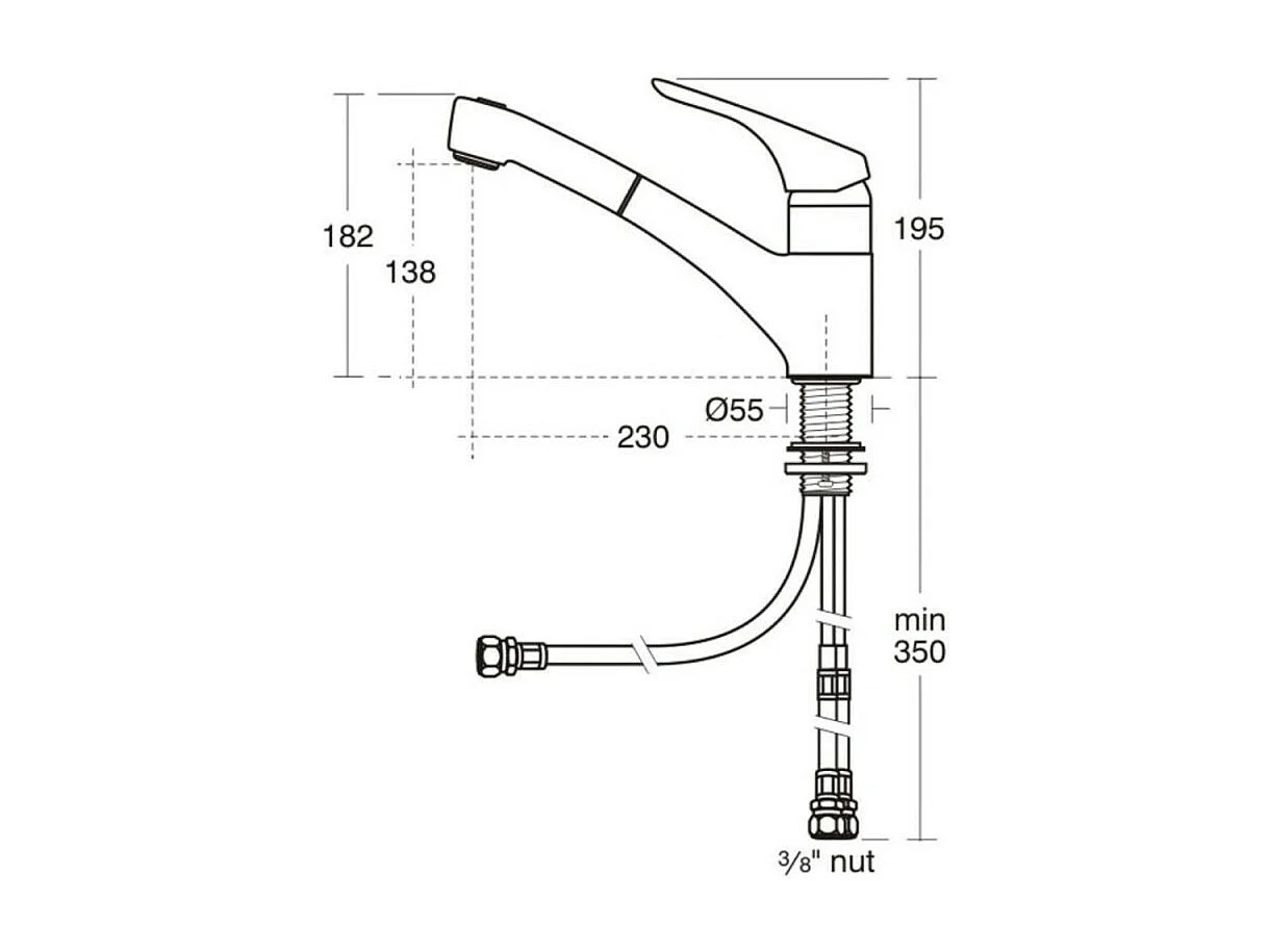 Robinet de cuisine IDEAL STANDARD Cerasprint douchette extractible chrome + Nettoyant