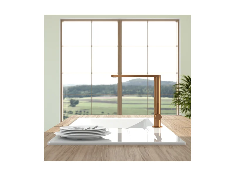 Robinet cuisine VILLEROY ET BOCH Finera bronze
