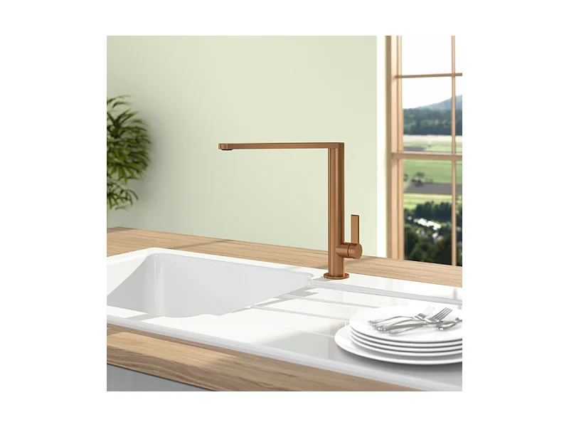 Robinet cuisine VILLEROY ET BOCH Finera bronze