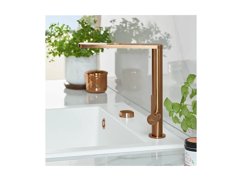 Robinet cuisine VILLEROY ET BOCH Finera bronze