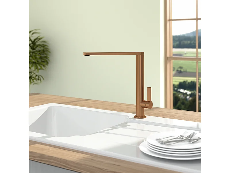 Robinet cuisine VILLEROY ET BOCH Finera bronze