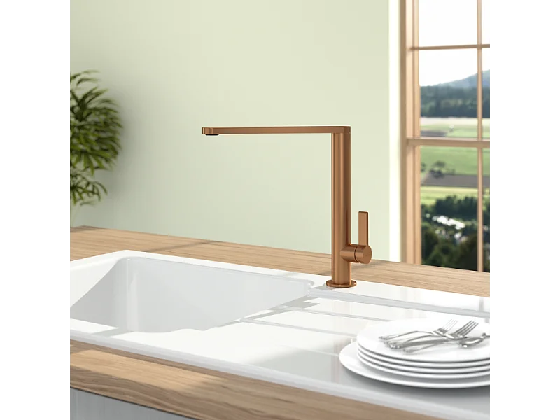 Robinet cuisine VILLEROY ET BOCH Finera bronze