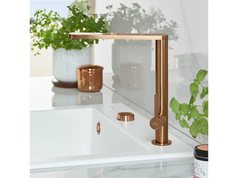 VILLEROY ET BOCH Grifo de cocina Finera bronce
