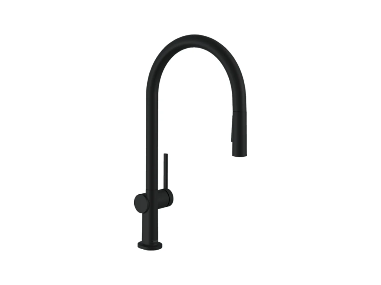 Robinet de cuisine avec douchette HANSGROHE Talis M54 210 sBox 2 jets noir mat