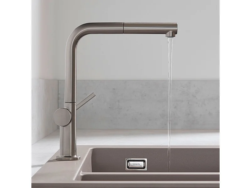 Robinet de cuisine avec douchette HANSGROHE Talis M54 270 sBox aspect acier inox