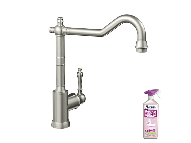 Robinet cuisine VILLEROY ET BOCH Avia 2.0 Acier massif + nettoyant