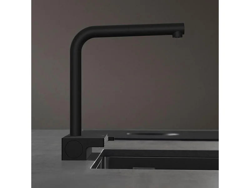 Robinet de cuisine avec douchette HANSGROHE Aquno Select M81 250 sBox 2 jets noir mat