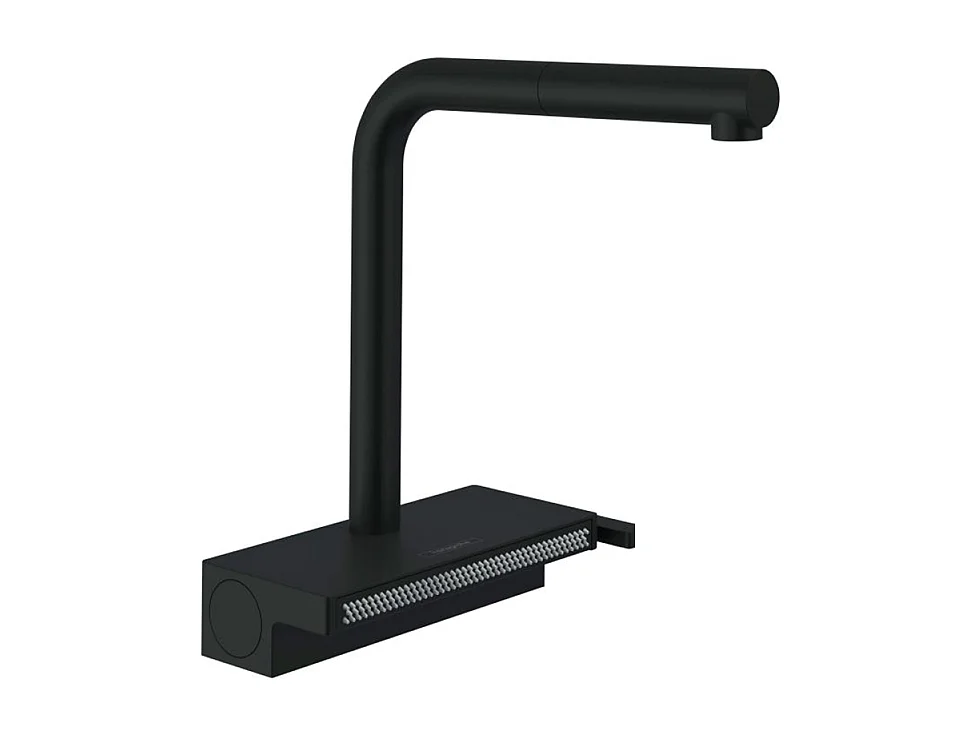Robinet de cuisine avec douchette HANSGROHE Aquno Select M81 250 sBox 2 jets noir mat