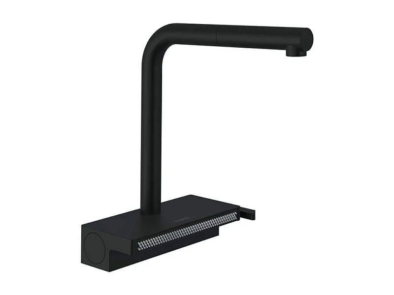 Robinet de cuisine avec douchette HANSGROHE Aquno Select M81 250 sBox 2 jets noir mat