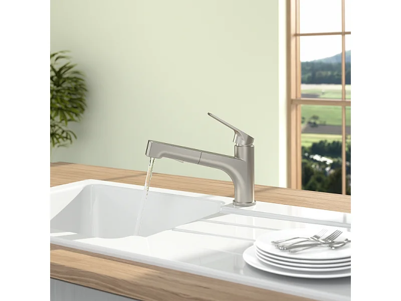 Robinet cuisine VILLEROY ET BOCH Junis Shower chromé