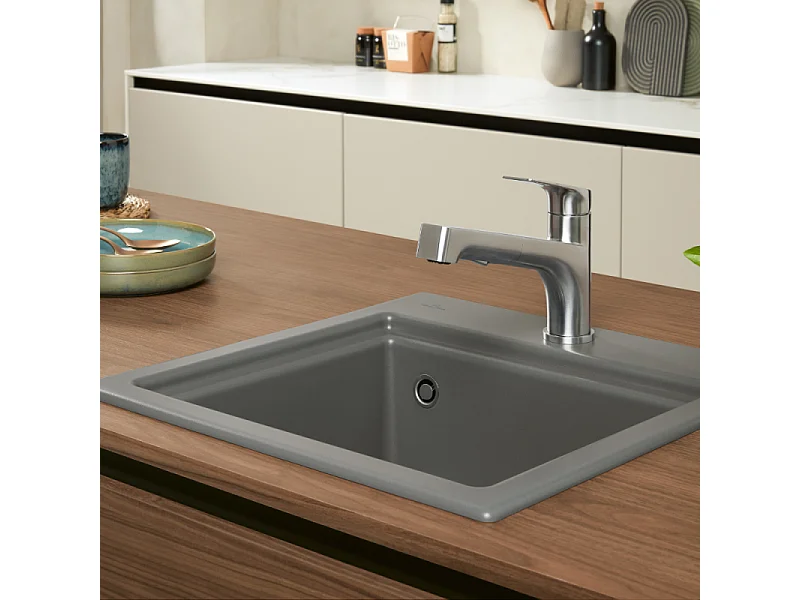 Robinet cuisine VILLEROY ET BOCH Junis Shower chromé