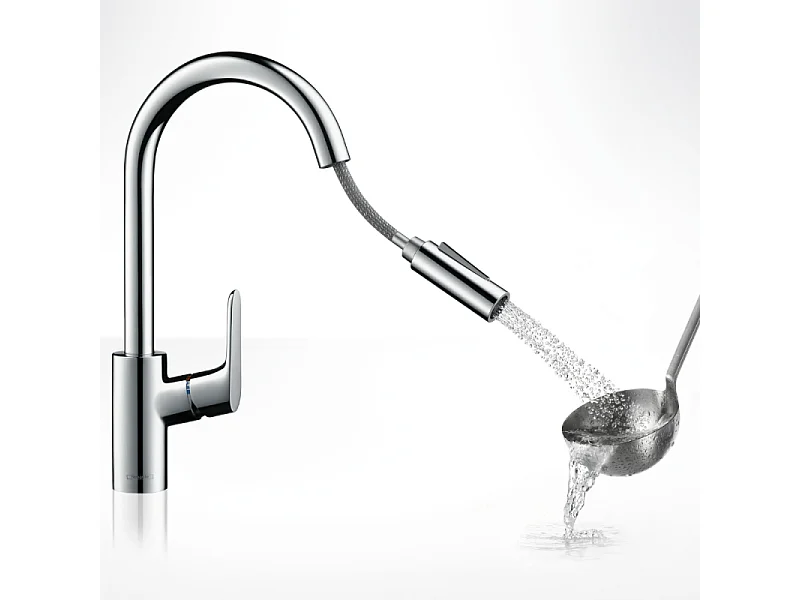Grifo de cocina con HANSGROHE Focus M41 240 chorro cromado de 2 chorros